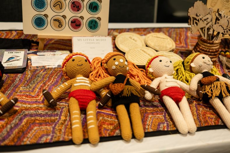 Aboriginal dolls on display at business forum