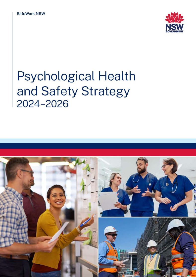 SafeWork NSW Psychological Health and Safety Strategy 2024-2026 cover