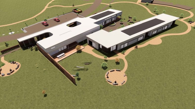 Artist impression Dubbo Residential Rehabilitation Centre aerial