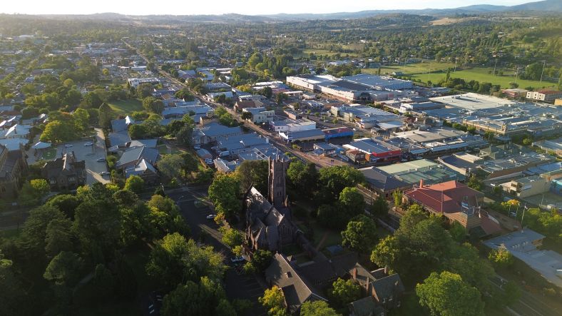 Aerial view of Armidale