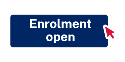 'Enrolment open' button being clicked on