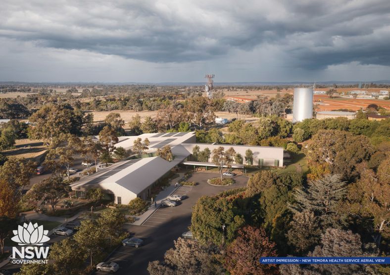 MLHD Temora Redevelopment artist impression of aerial view