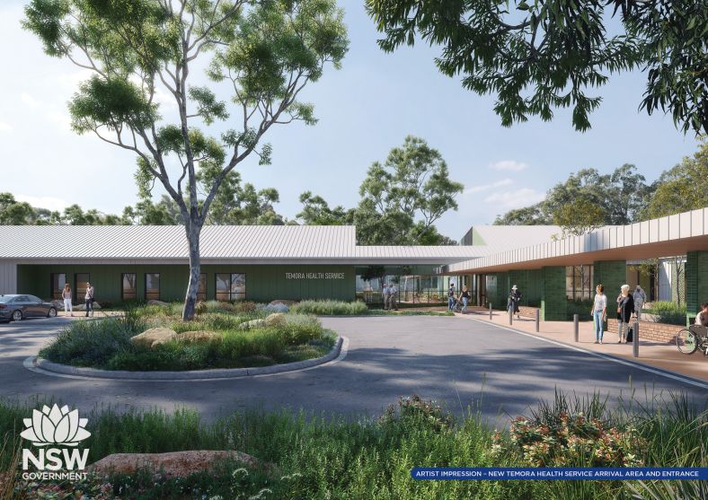 MLHD Temora redevelopment artist impression of arrival area