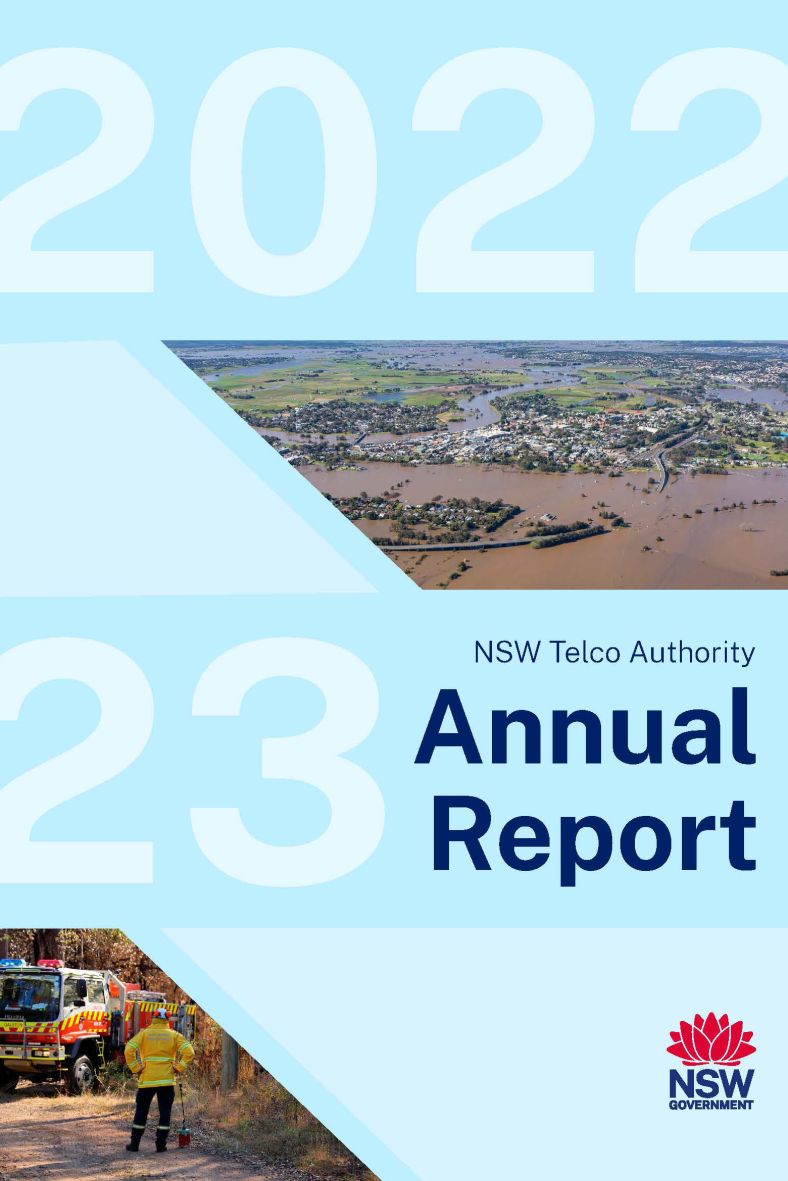 Cover of the NSW Telco Authority Annual Report 2022-23