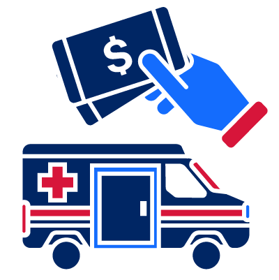 An icon that represents paying for NSW Ambulance.