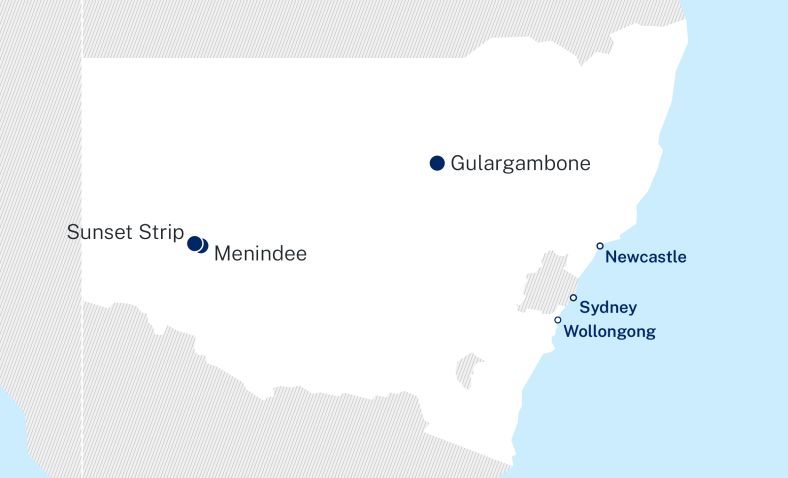 Map of Opticomm FTTP locations 