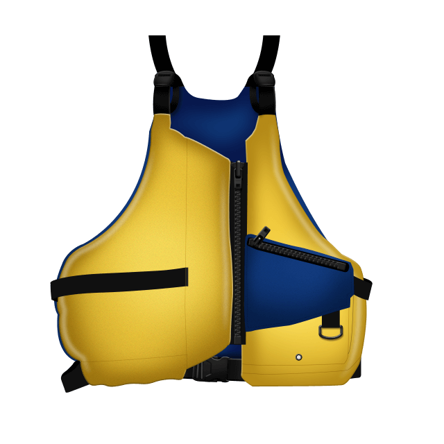 An image of the Foam paddling lifejacket version A level 50.