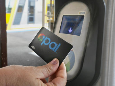 Opal card tap on