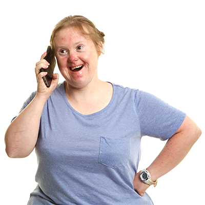 Woman making a phone call