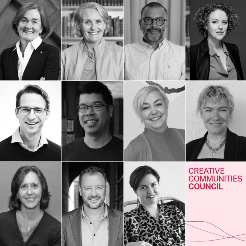 Headshots of members of the Creative Communities Council