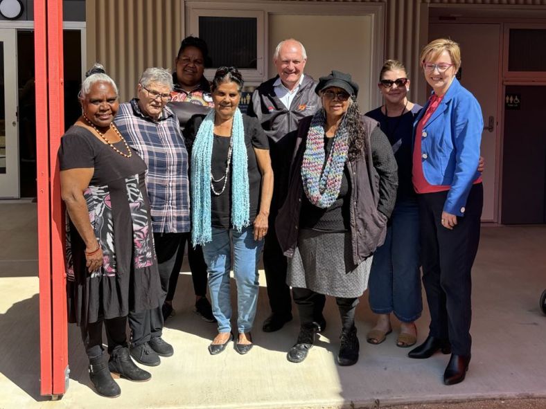 Minister David Harris and Minister Jodie Harrison with Brewarrina Elders