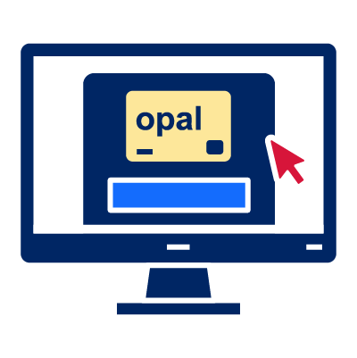 Someone applying for an Opal gold card on the Opal website