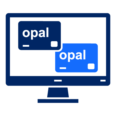 Opal cards on a computer screen.