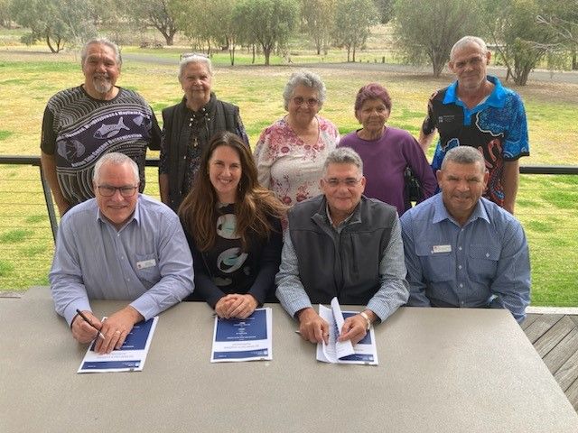 WNSWLHD representatives sign the Bourke data sharing agreement