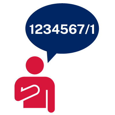 A person providing their training contract identity number