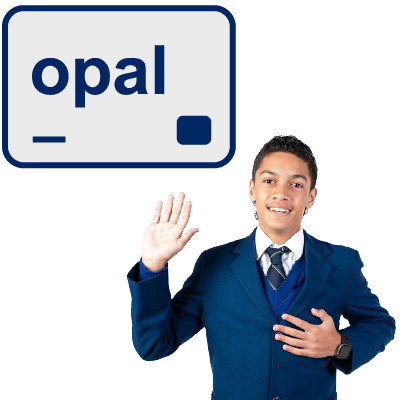 An Opal card for a school student