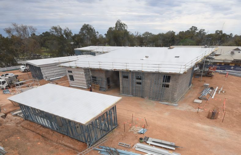 Wentworth Health Service Redevelopment project progress photo of construction on 21 October 2024