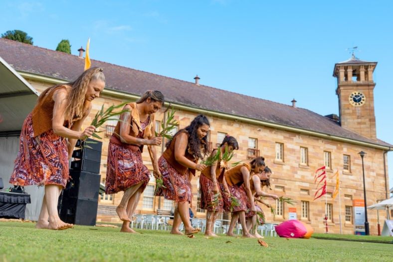 Jannawi Dance Clan performs smoking ceremony at Heritage Day 2024. Credit Mrwphotography.com