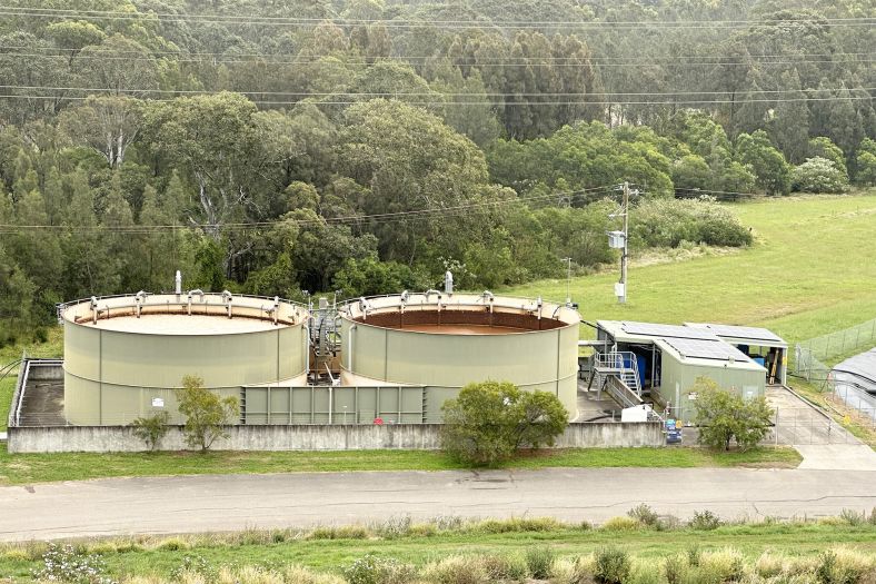 Leachate Treatment Plant landscape.