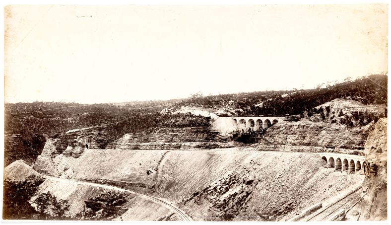 Great Zig Zag Railway, Lithgow, NSW, circa 1870.