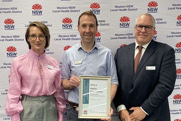 Matthew Fuller - WNSWLHD 2024 Allied Health Professional of the Year - highly commended