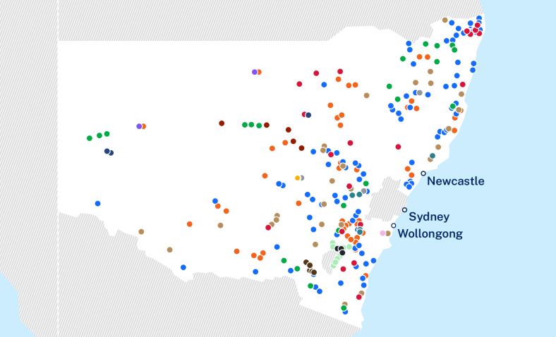 Regional Digital Connectivity map of all locations