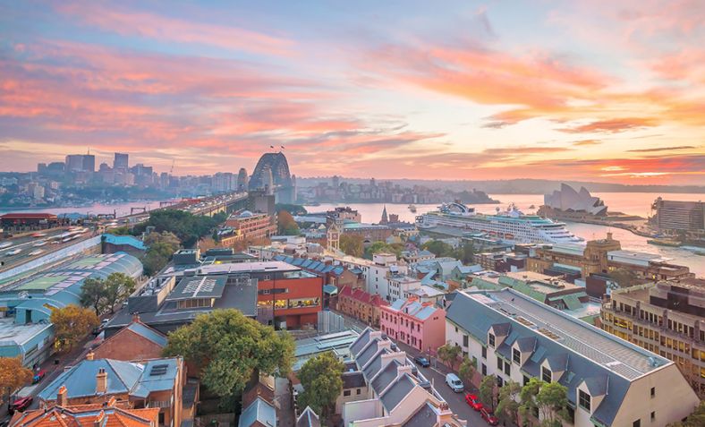 Aerial view of Sydney