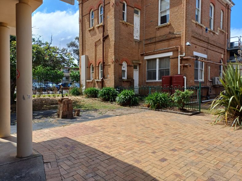 Goulburn Base Hospital chapel garden courtyard