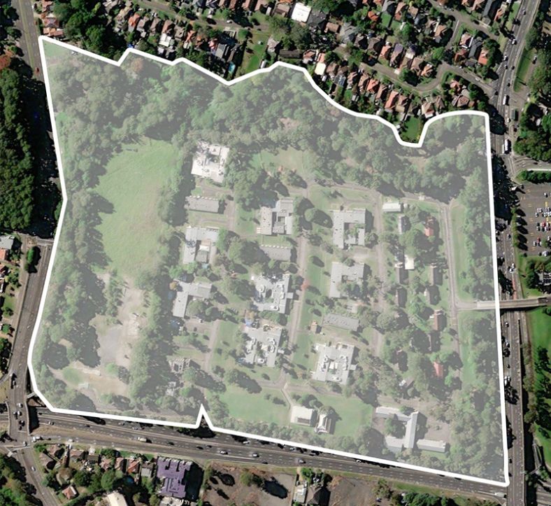 Rydalmere site with overlay