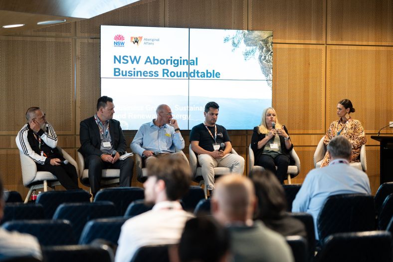 Panel discussion at the Aboriginal Business Roundtable, Parramatta