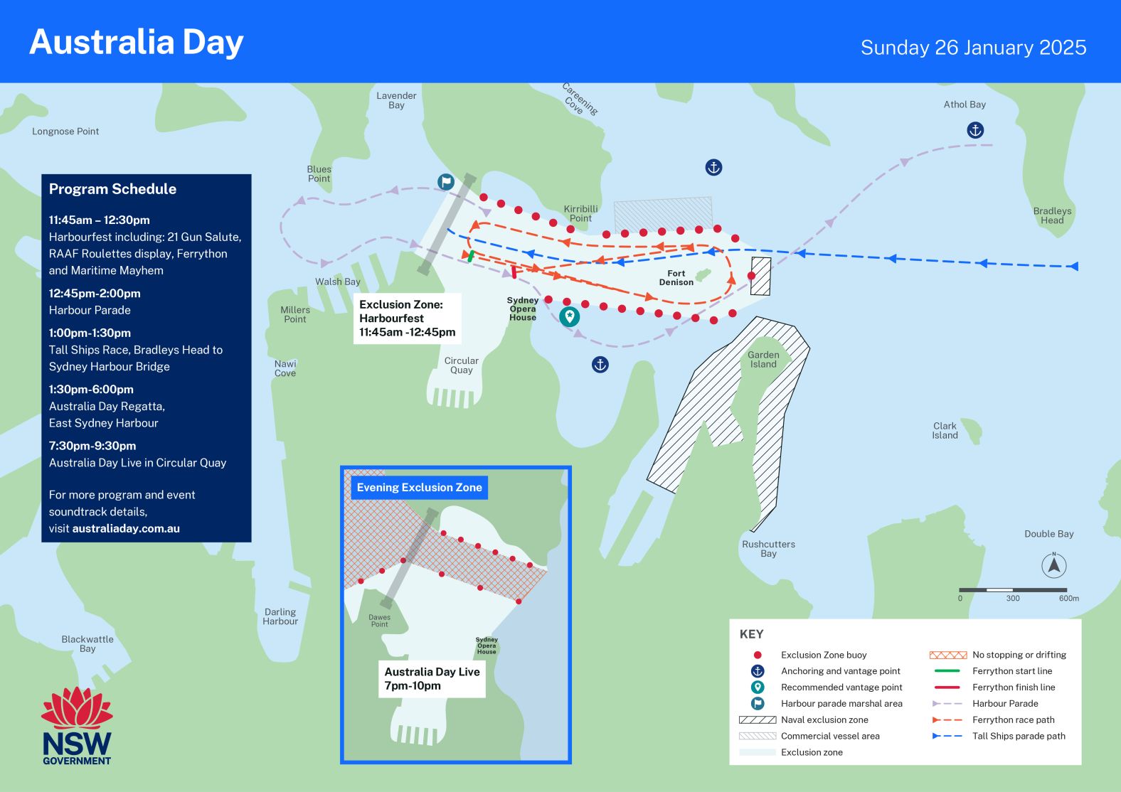 Sydney Harbour Australia Day 2025 NSW Government