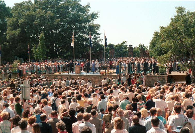 Queen Elizabeth at an official engagement for the City of Sydney in the 1990s