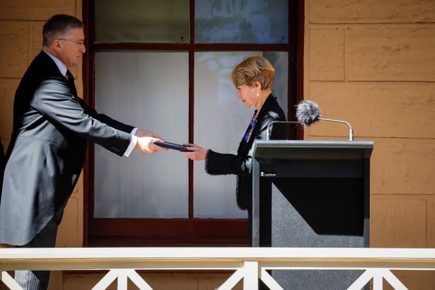 Governor Margaret Beazley proclaims King Charles III as sovereign at NSW Parliament House