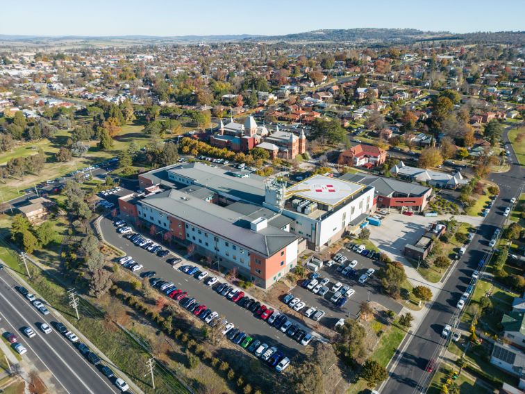 Bathurst Hospital Aerial