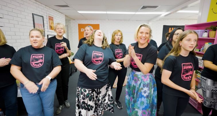 Group of women performing 