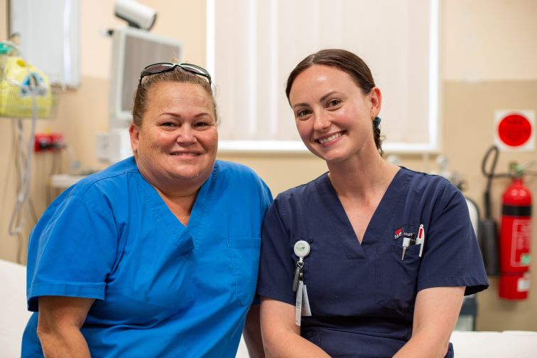 Nurses at Goodooga health service