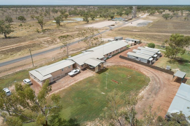 image from above of the Goodooga health service and surrounds