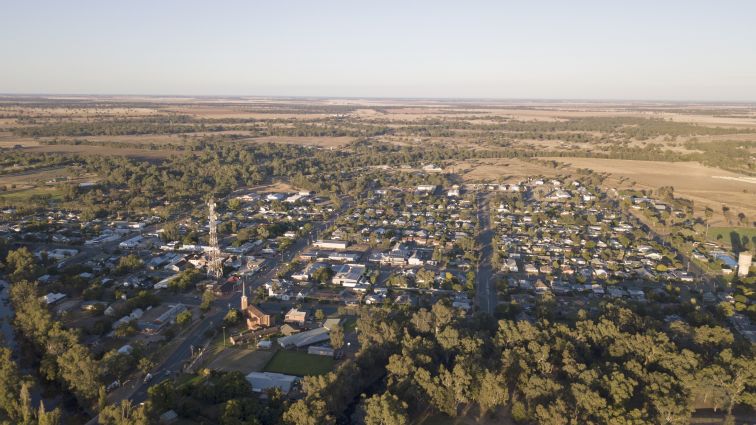 Warren drone shot