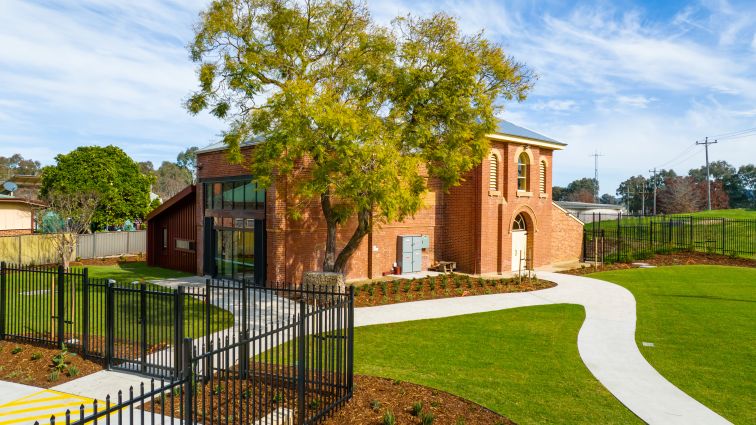 A redeveloped pumphouse in Albury is now an arts and cultural makerspace