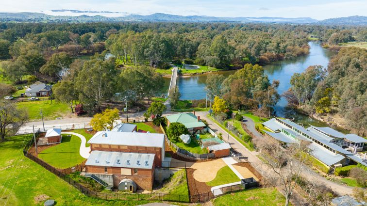 Pumphouse viewed from above