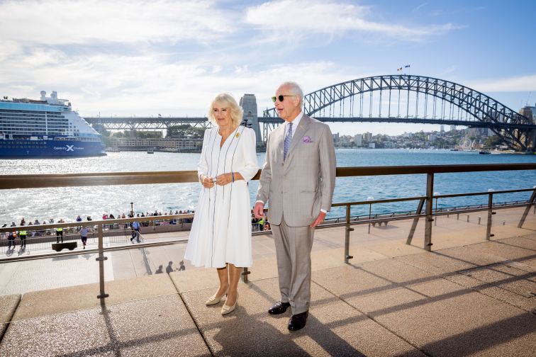 King Charles III and Queen Camilla at Sydney Opera House in October 2024