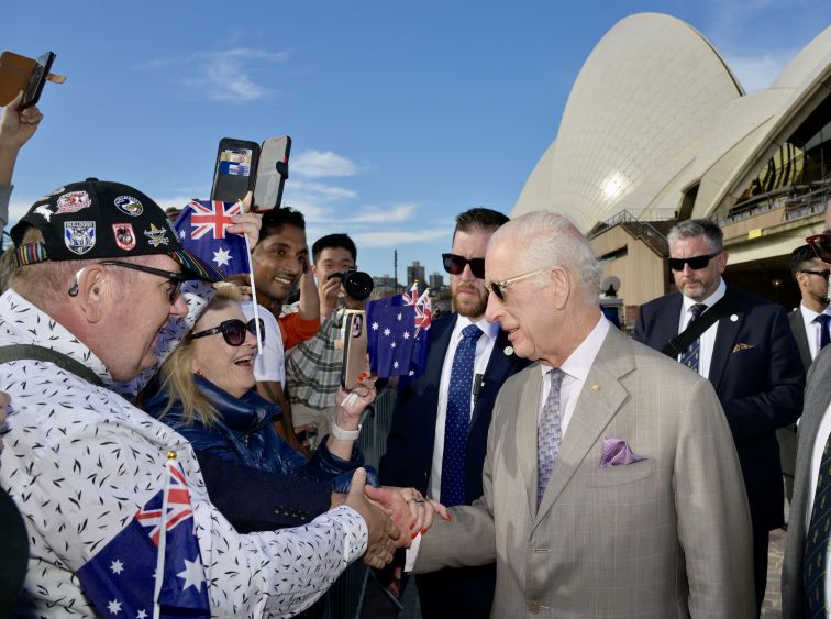 King Charles III at Sydney Opera House in October 2024