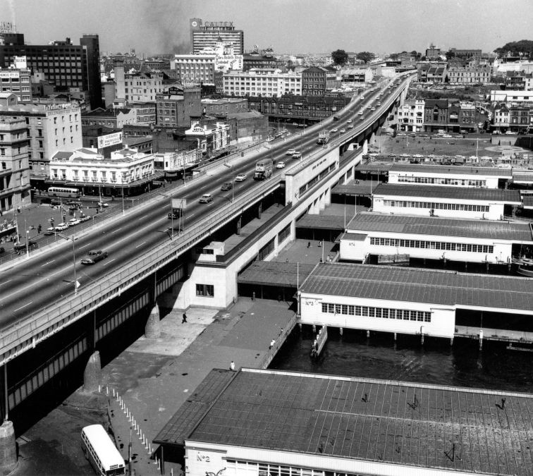 The Cahill Expressway at Circular Quay, 1962.