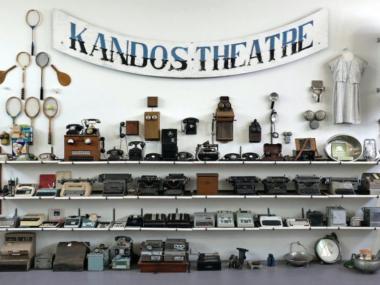 kandos Theatre typwriter wall