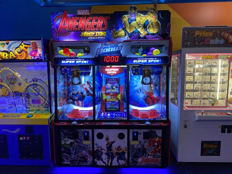 A variety of coin operated games