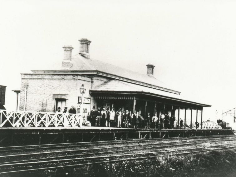 Historic view of Penrith Railway Station