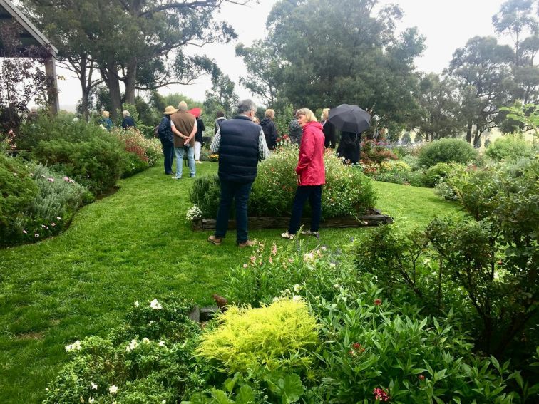 people enjoying the gardens