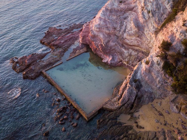 Aslings Beach Rock Pool, Eden, NSW, Sapphire Coast, Rockpool,  family friendly beaches