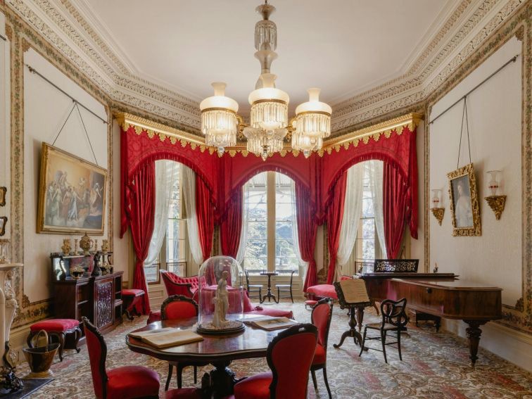 Historic living room with period furnishings