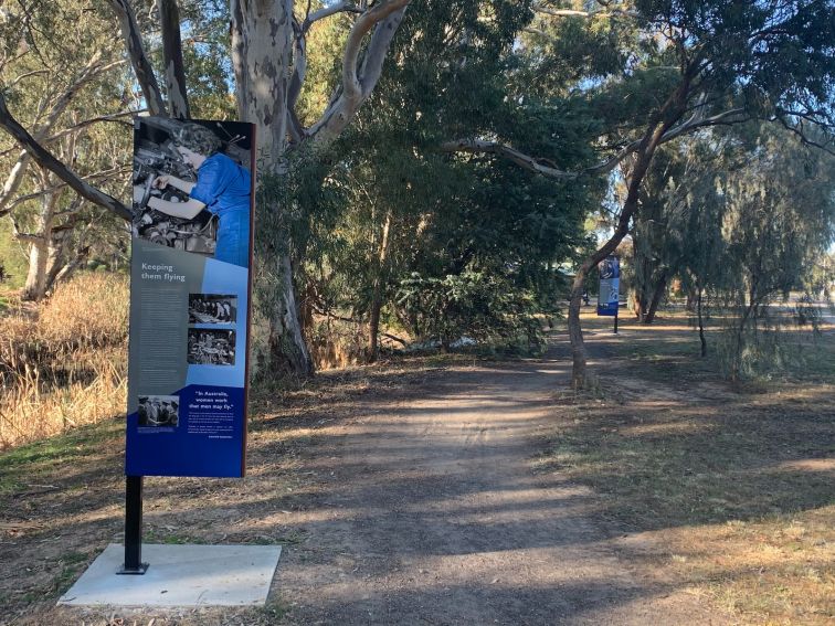 Heading out on the WAAAF Creek Walk